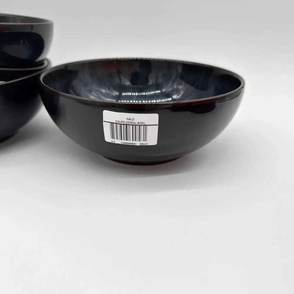 Denby Halo Black Coupe Cereal Bowl NEW **Please Read**